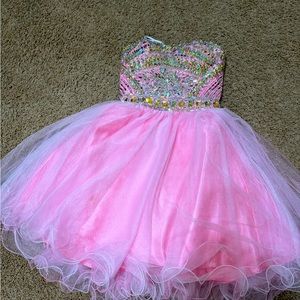 Pink tulle dress